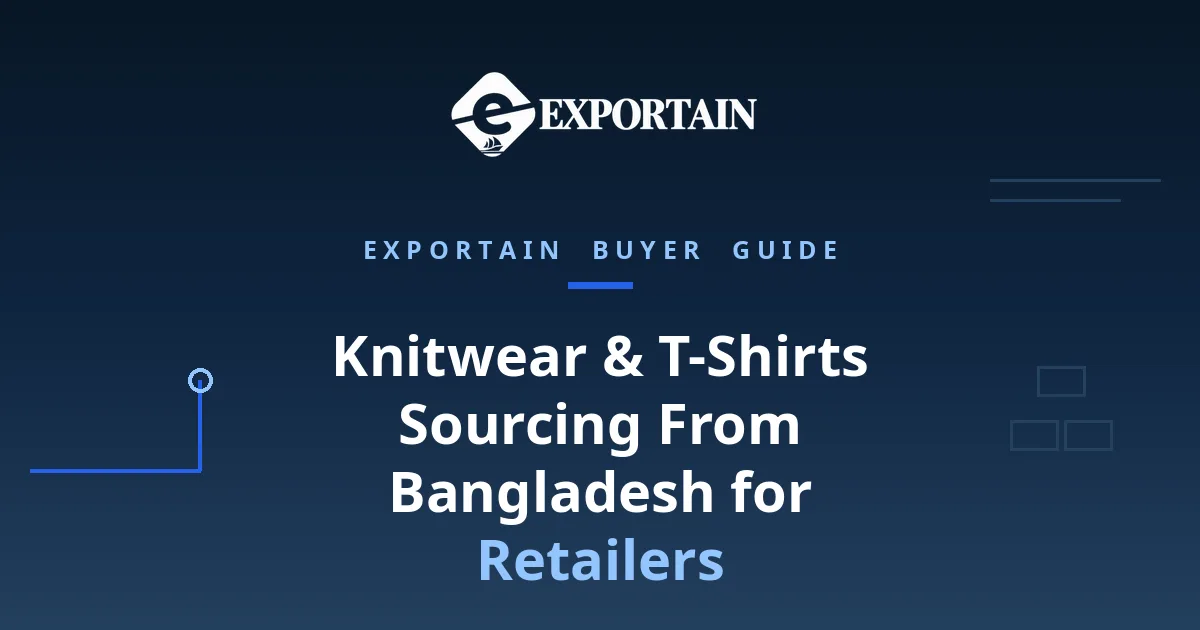 Knitwear & T-Shirts Sourcing From Bangladesh for Retailers – folded cotton t-shirts in a modern facility