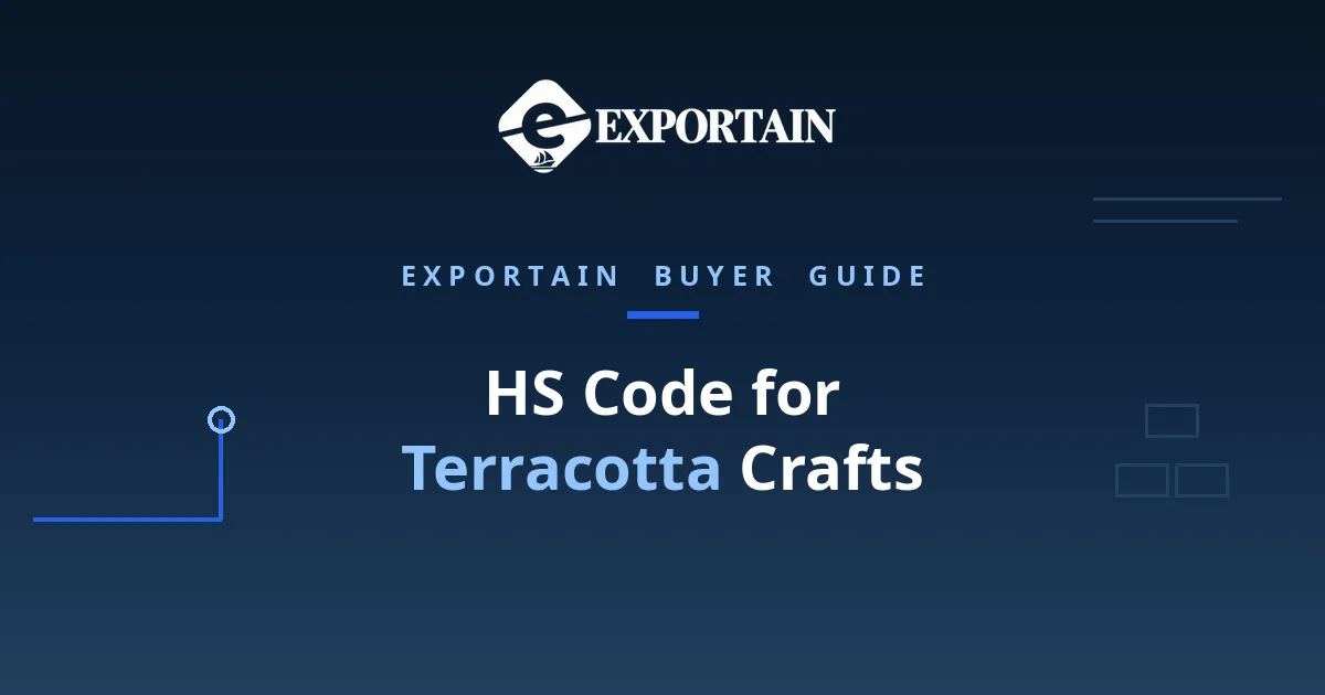 HS Code for Terracotta Crafts – terracotta crafts prepared for export in a clean facility.