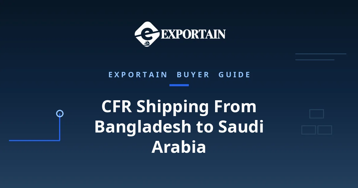 CFR Shipping From Bangladesh to Saudi Arabia - a container ship loaded by cranes at Chittagong port at golden hour