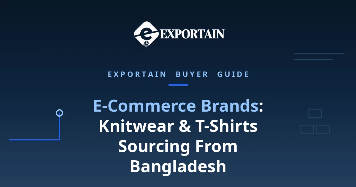 Knitwear & T-Shirts Sourcing From Bangladesh for E-Commerce Brands – folded cotton t-shirts in a modern facility