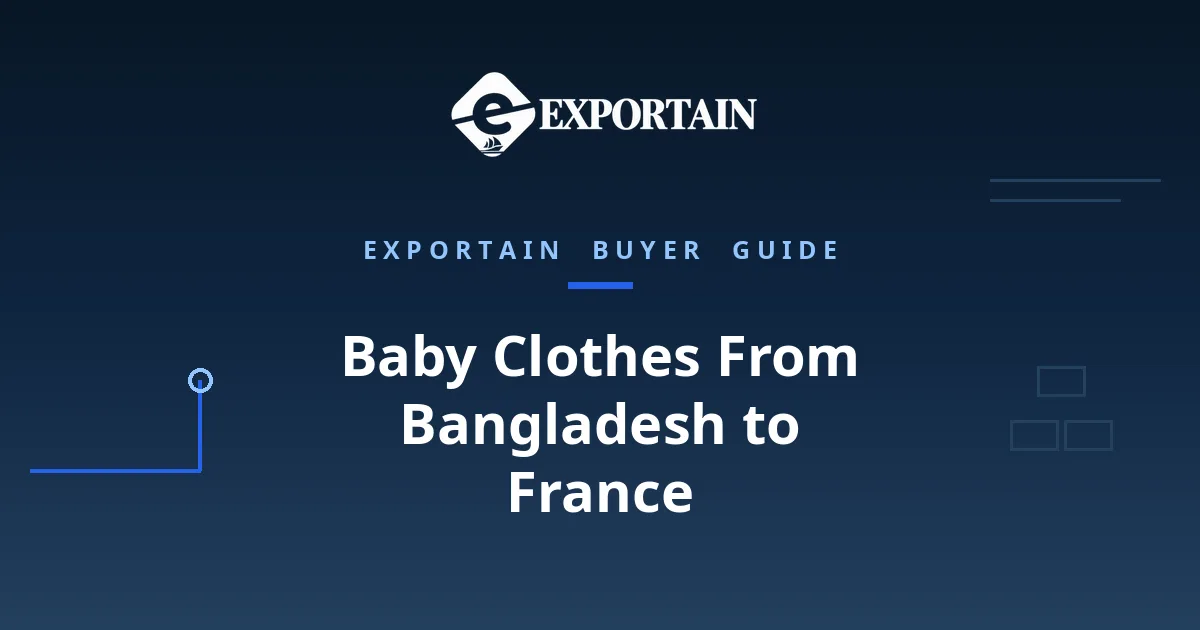 Navy title card: Baby Clothes From Bangladesh to France