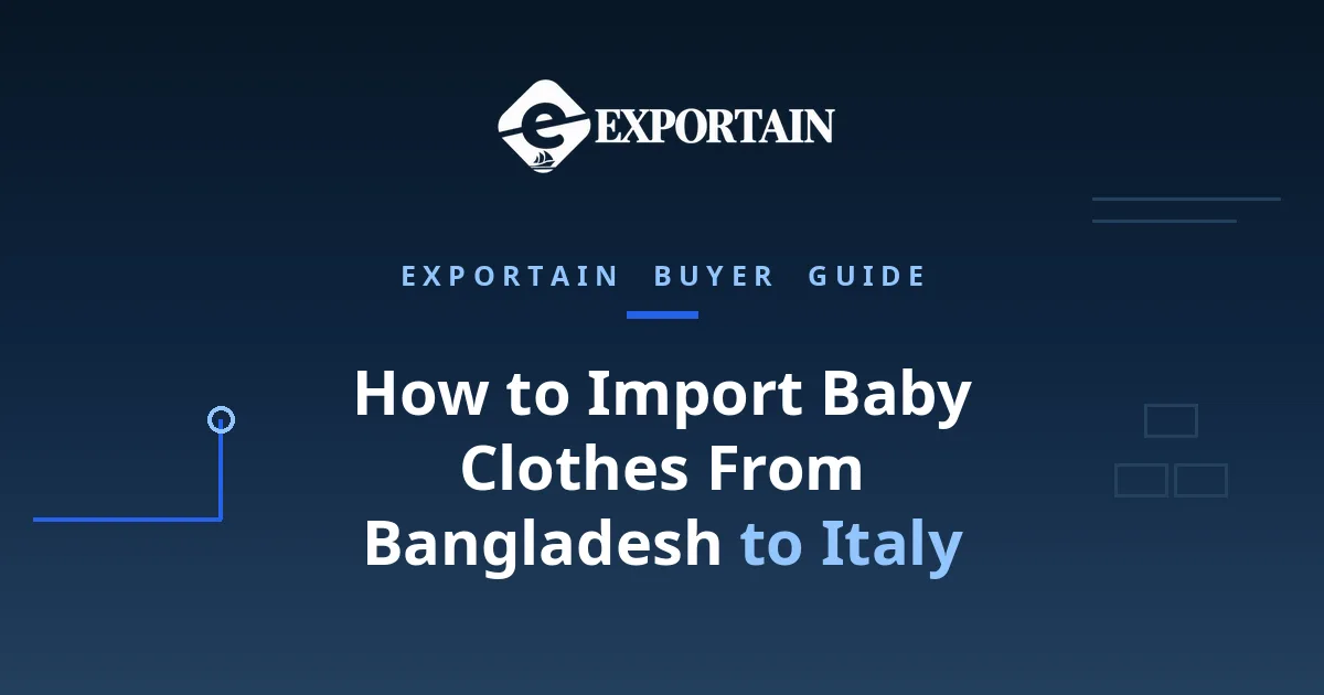 How to Import Baby Clothes From Bangladesh to Italy - baby clothes prepared for export