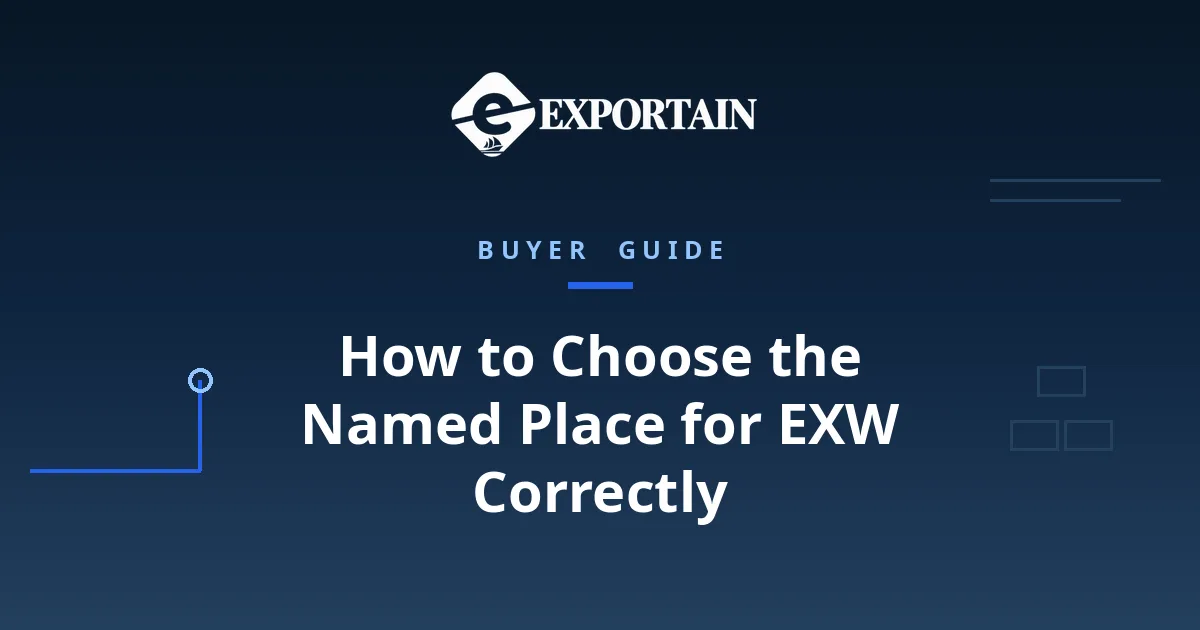 Navy title card: How to Choose the Named Place for EXW Correctly