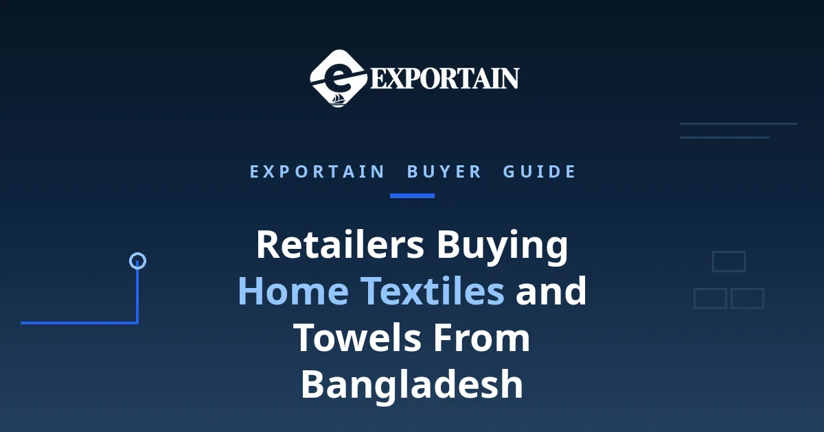 Navy title card: Retailers Buying Home Textiles and Towels From Bangladesh