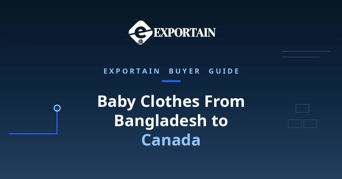 Navy title card: Baby Clothes From Bangladesh to Canada