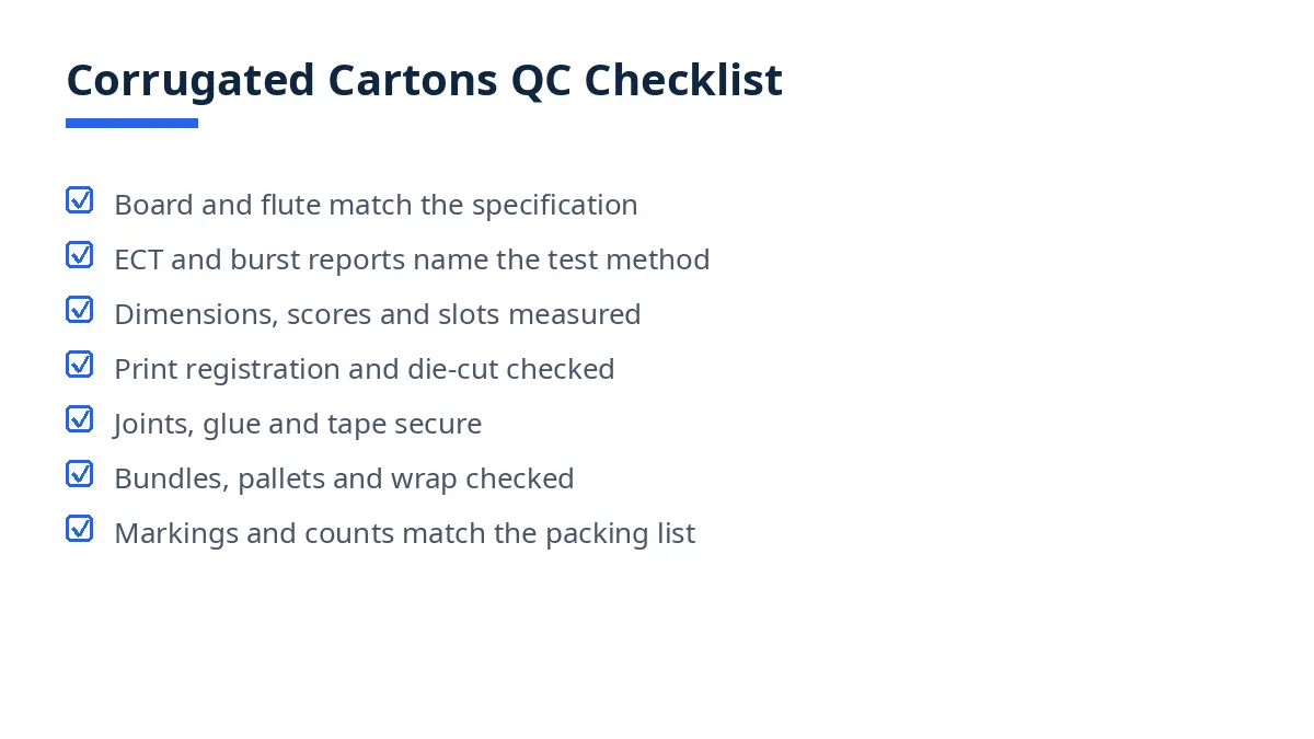 Quality Control Checklist for Corrugated Cartons From Bangladesh – cartons prepared for export
