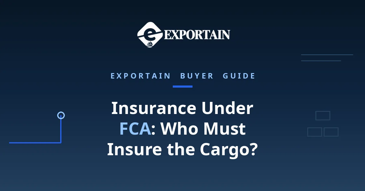 Navy title card: Insurance Under FCA, who must insure the cargo