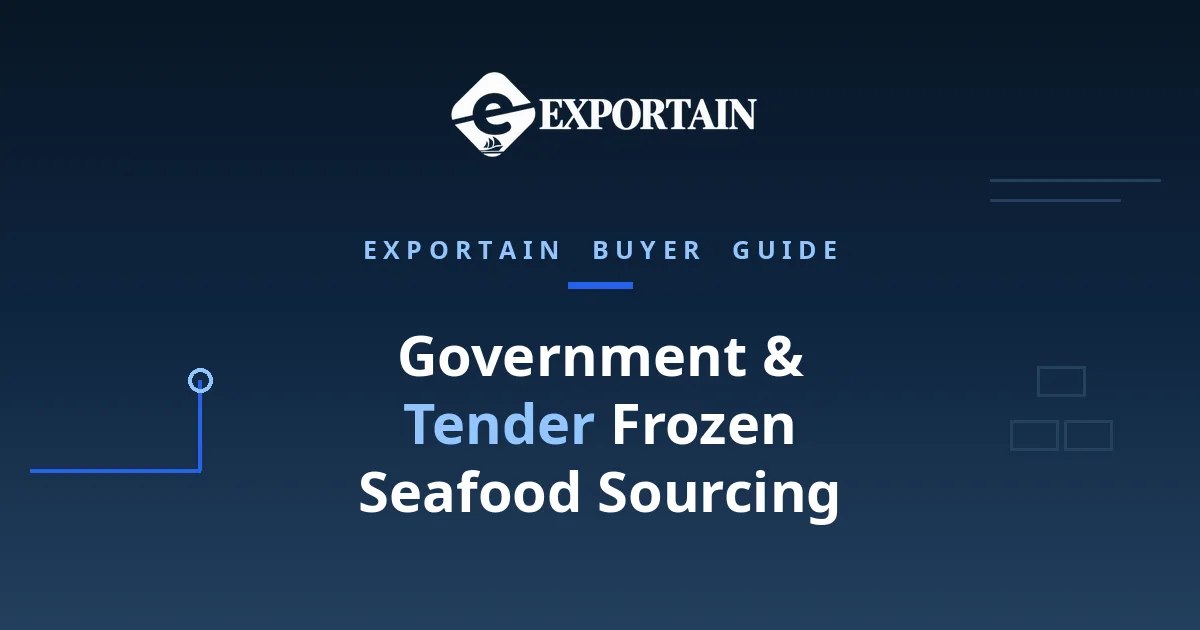Navy title card: Government and Tender Frozen Seafood Sourcing