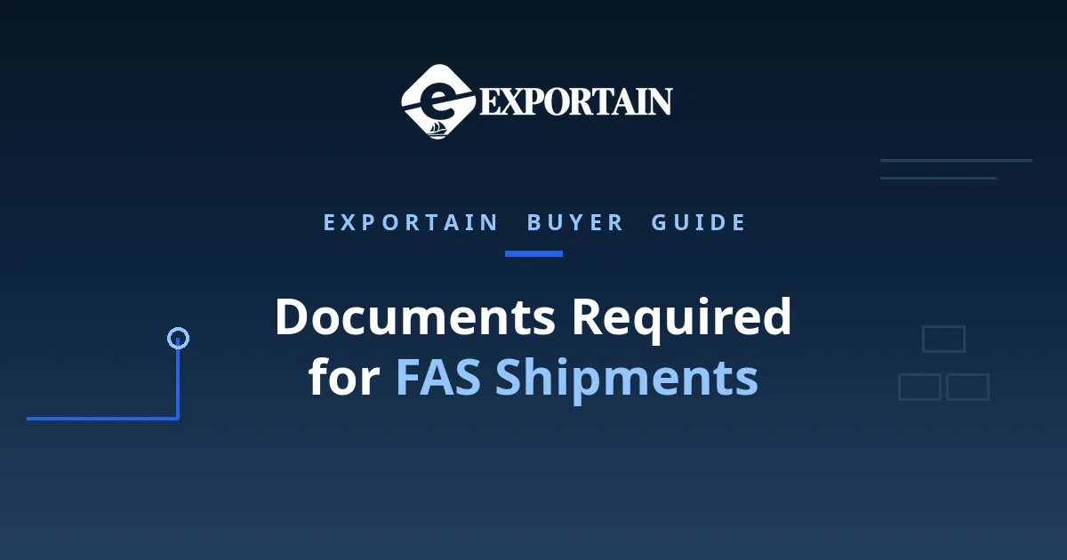 Navy title card: Documents Required for FAS Shipments