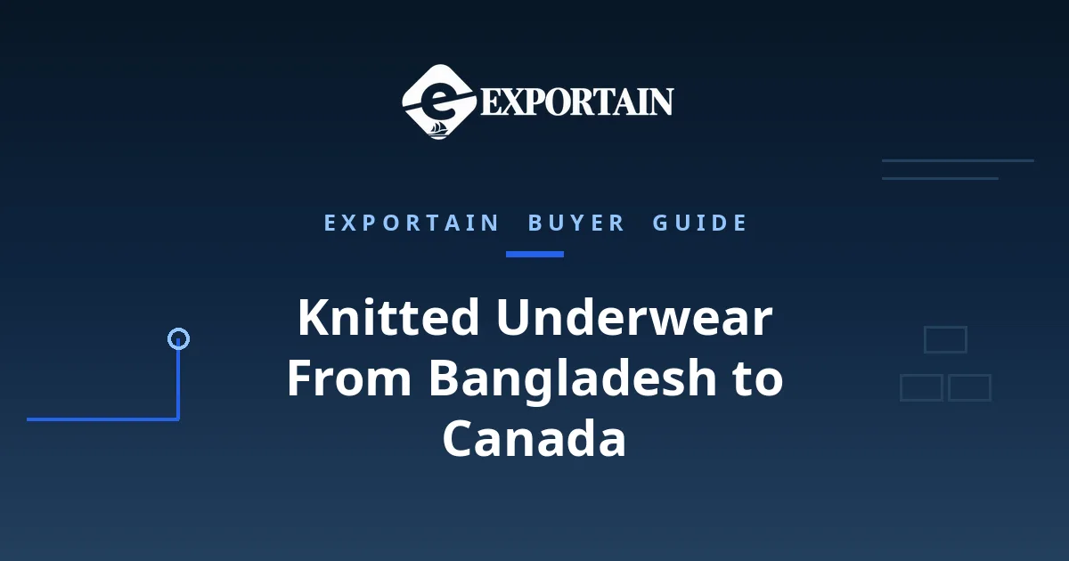 Navy title card: Knitted Underwear From Bangladesh to Canada