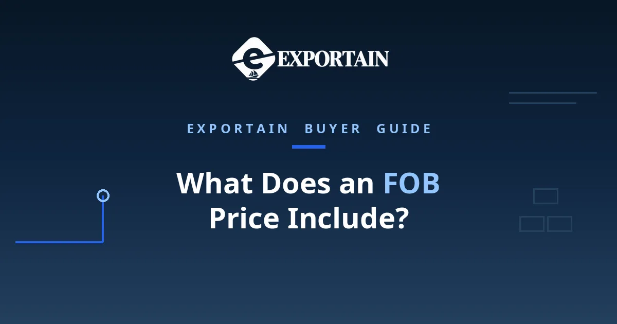 Navy title card: What Does an FOB Price Include, with a ship loading line