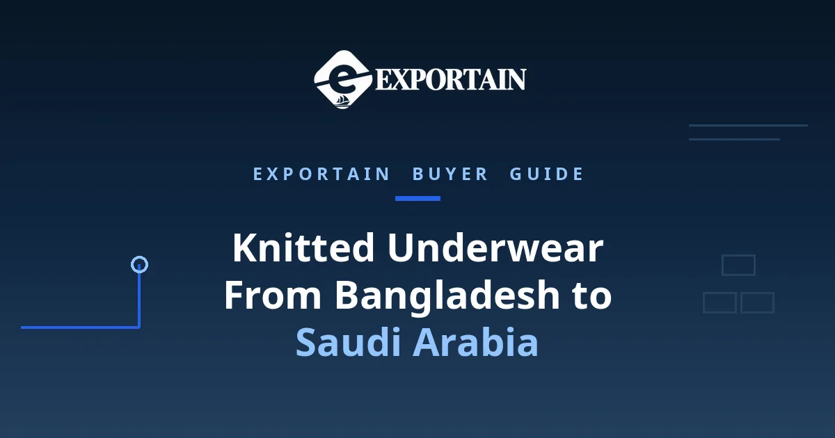 Navy title card: Knitted Underwear From Bangladesh to Saudi Arabia