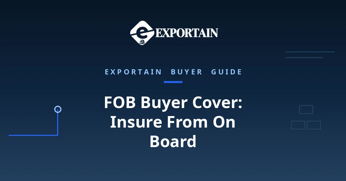 Navy title card: FOB buyer cover, who should insure cargo once it is on board