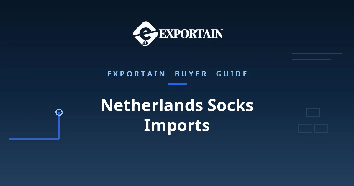 Navy title card: Netherlands Socks Imports, Rotterdam, EBA Duty and VAT