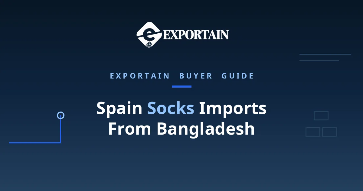 Navy title card: Spain socks imports from Bangladesh, Barcelona entry, EBA duty and IVA