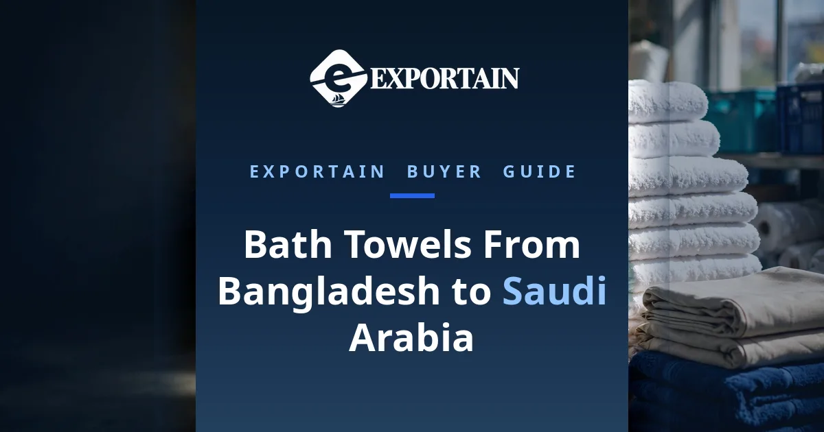 Bath Towels From Bangladesh to Saudi Arabia – stacks of fluffy terry towels and folded bed linen in a home-textile warehouse