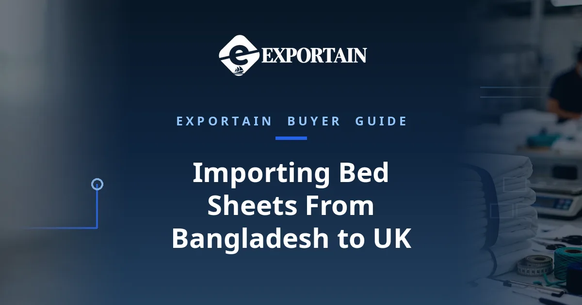 Importing Bed Sheets From Bangladesh to UK – bed sheets prepared for export in a clean, modern facility