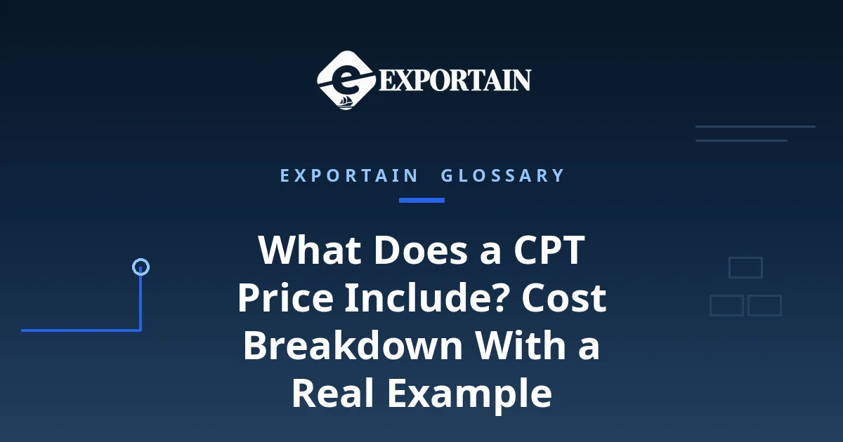 Navy title card: What Does a CPT Price Include, with CPT Price highlighted