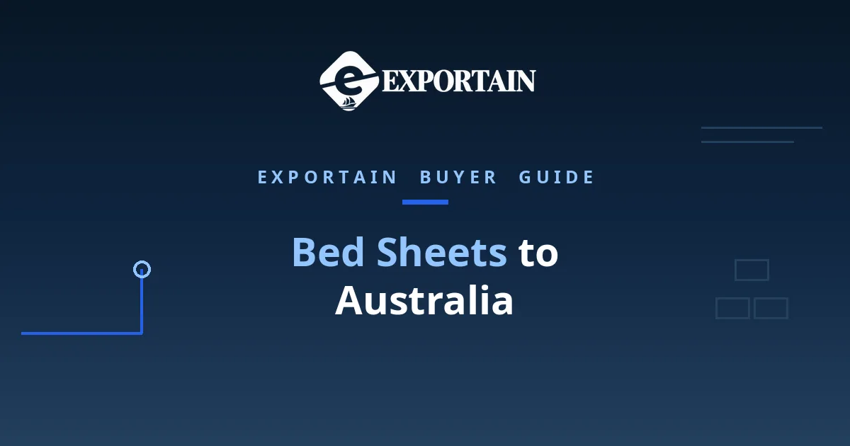 Navy title card: Bed Sheets to Australia, with Bed Sheets highlighted