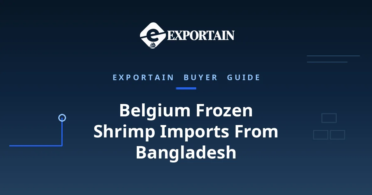 Navy title card: Belgium Frozen Shrimp Imports From Bangladesh