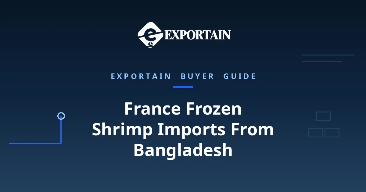 Navy title card: France Frozen Shrimp Imports From Bangladesh