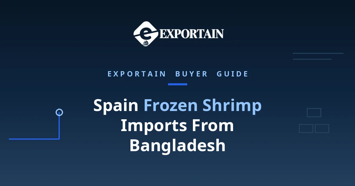 Navy title card: Spain Frozen Shrimp Imports From Bangladesh