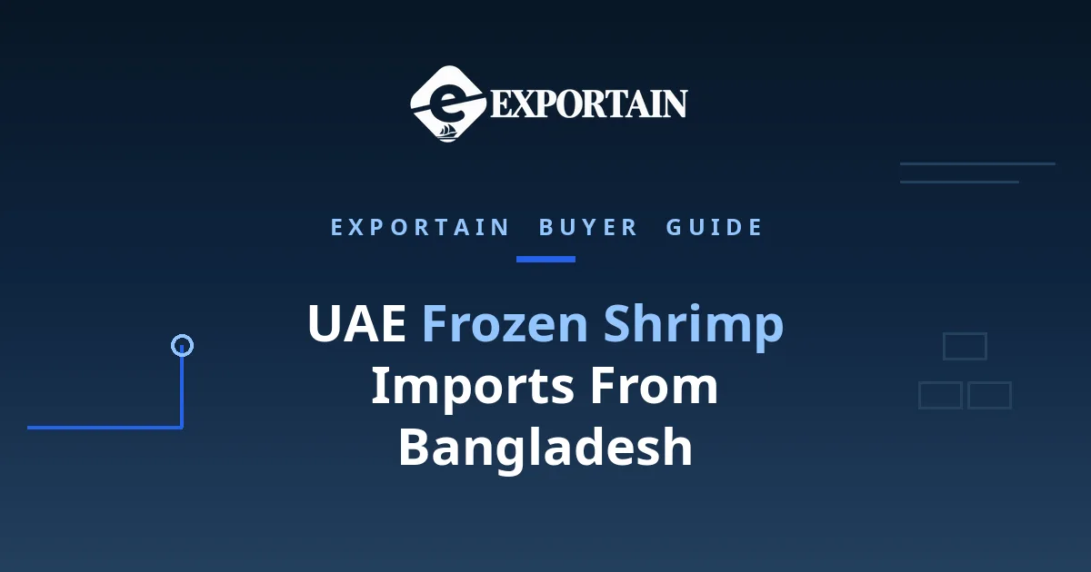 Navy title card: UAE Frozen Shrimp Imports From Bangladesh