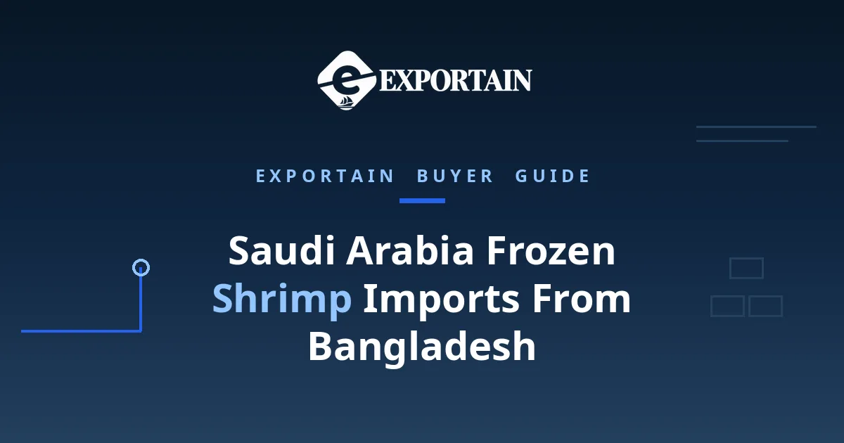 Navy title card: Saudi Arabia Frozen Shrimp Imports From Bangladesh