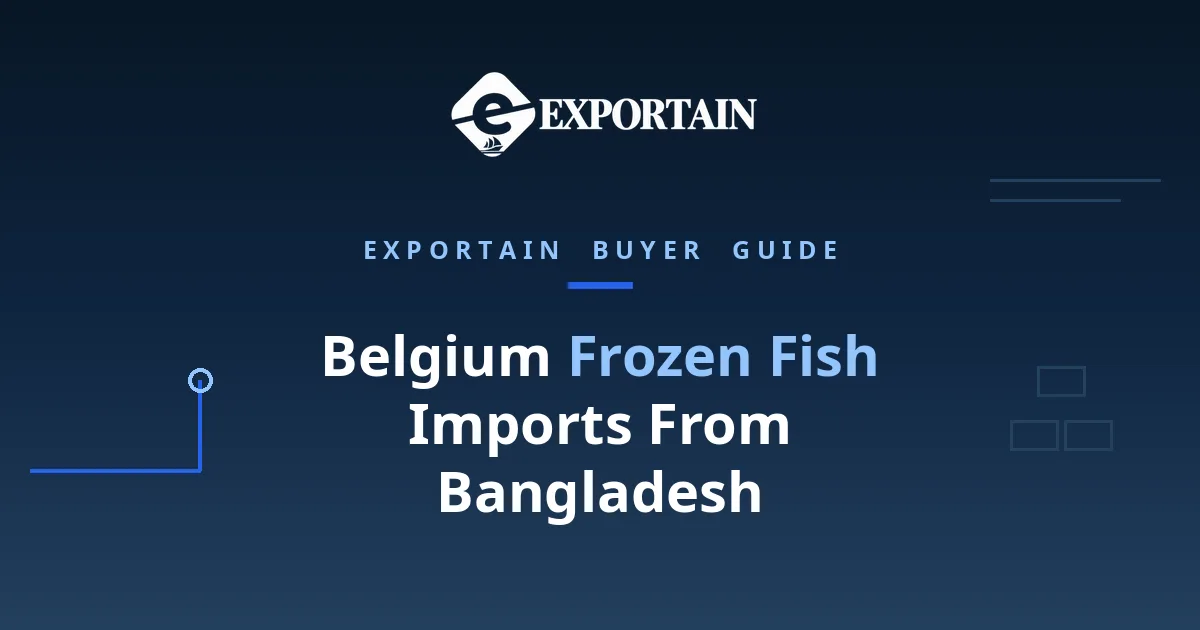 Navy title card: Belgium Frozen Fish Imports From Bangladesh