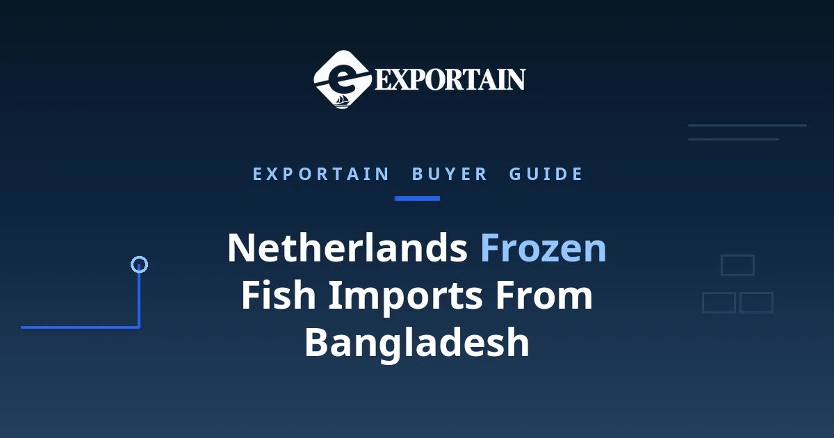 Navy title card: Netherlands Frozen Fish Imports From Bangladesh