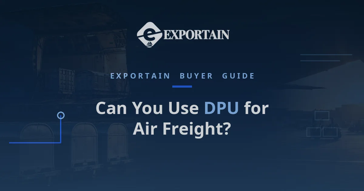 Can You Use DPU for Air Freight – air cargo containers being unloaded from a cargo aircraft at golden hour
