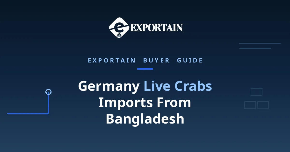Navy title card: Germany Live Crabs Imports From Bangladesh