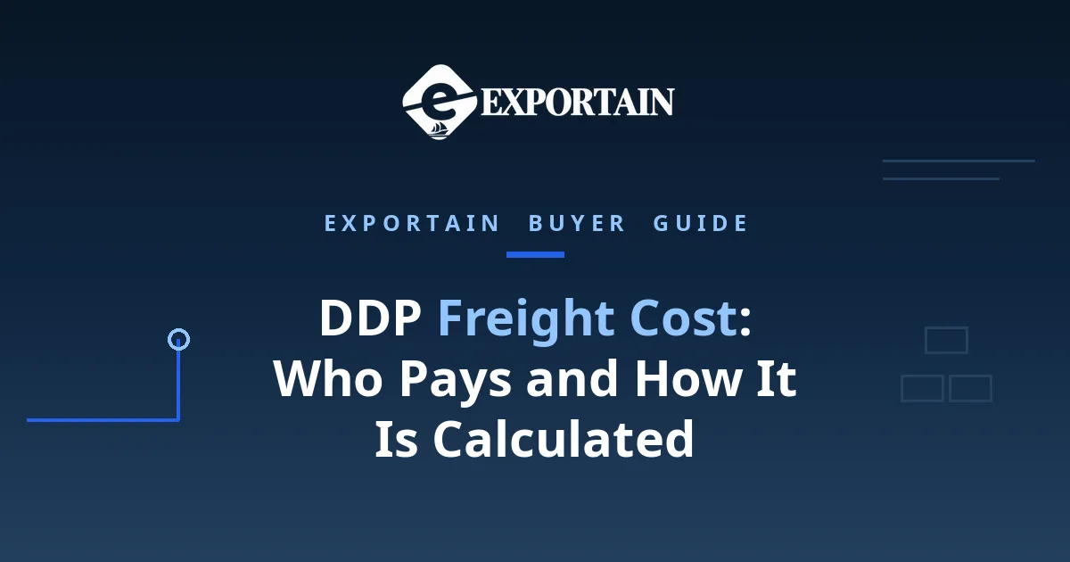 DDP Freight Cost – a container ship being loaded by gantry cranes at Chittagong port at golden hour