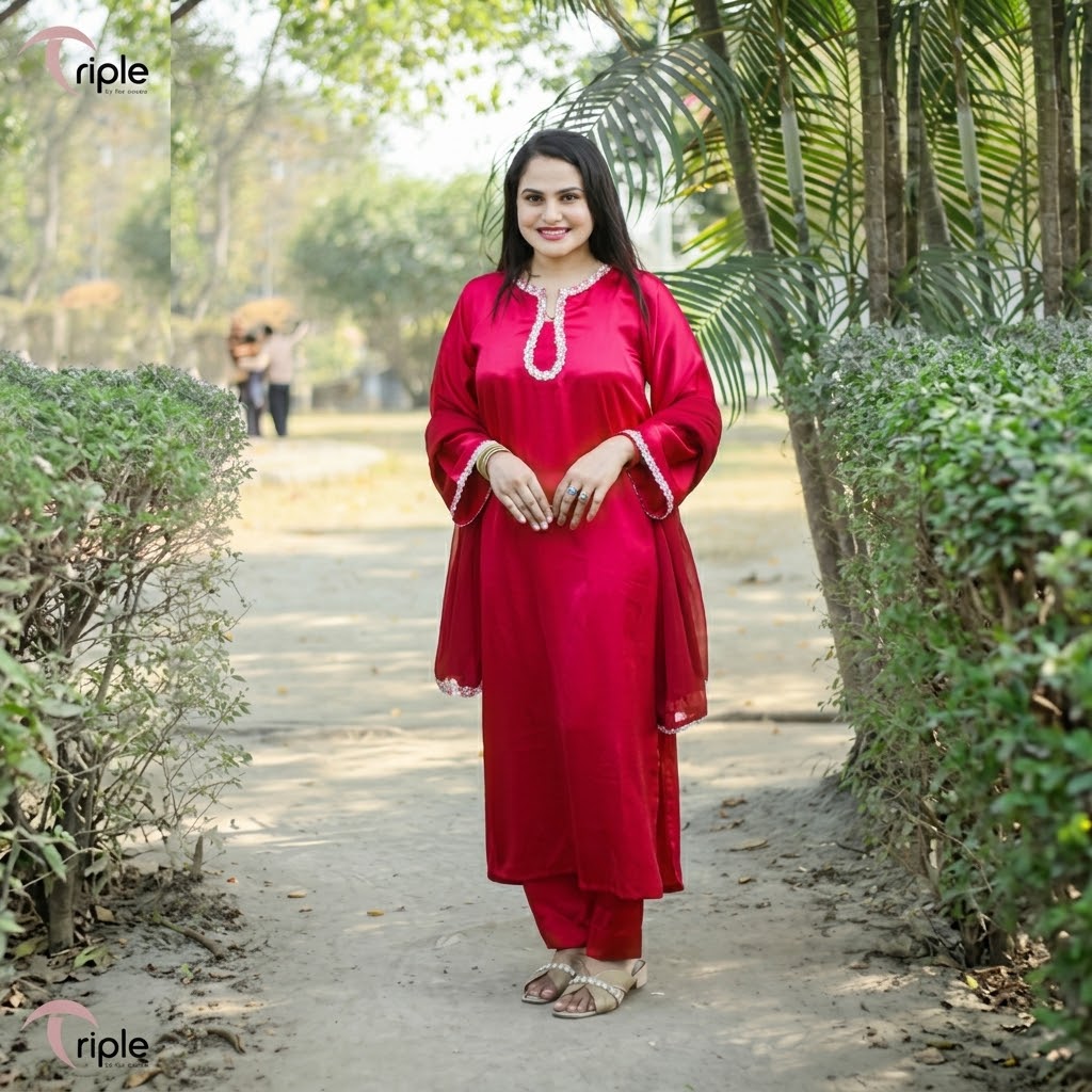 Exclusive Embroidered Silk Salwar Kameez Suit, video 6